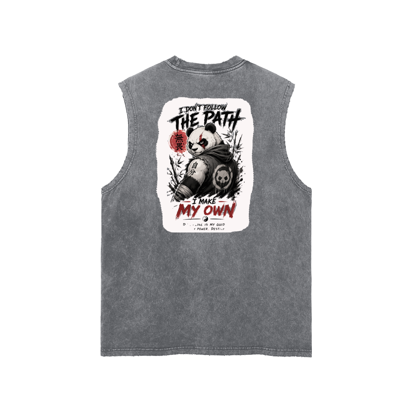 Snow Washed Frayed Hem Tank Top