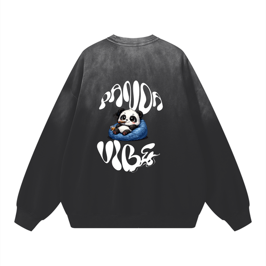 Sunfade Drop-Shoulder Cotton Sweatshirt