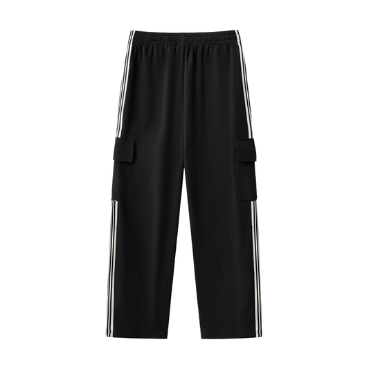 Side Stripe Straight-Leg Pants