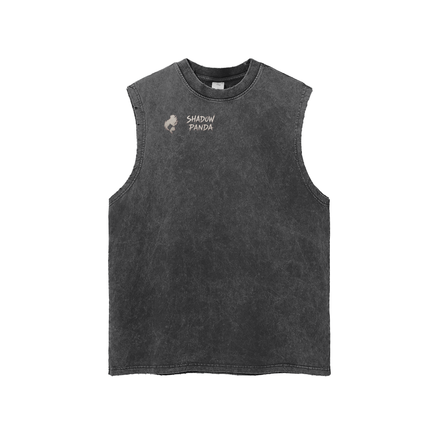 Snow Washed Frayed Hem Tank Top