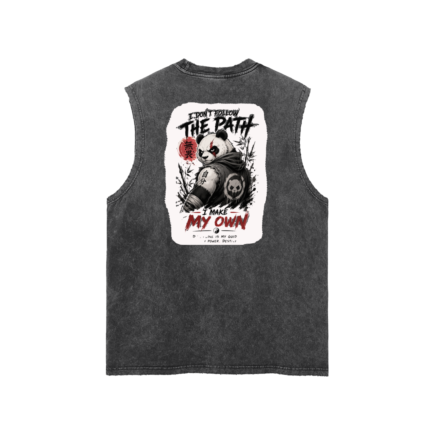 Snow Washed Frayed Hem Tank Top