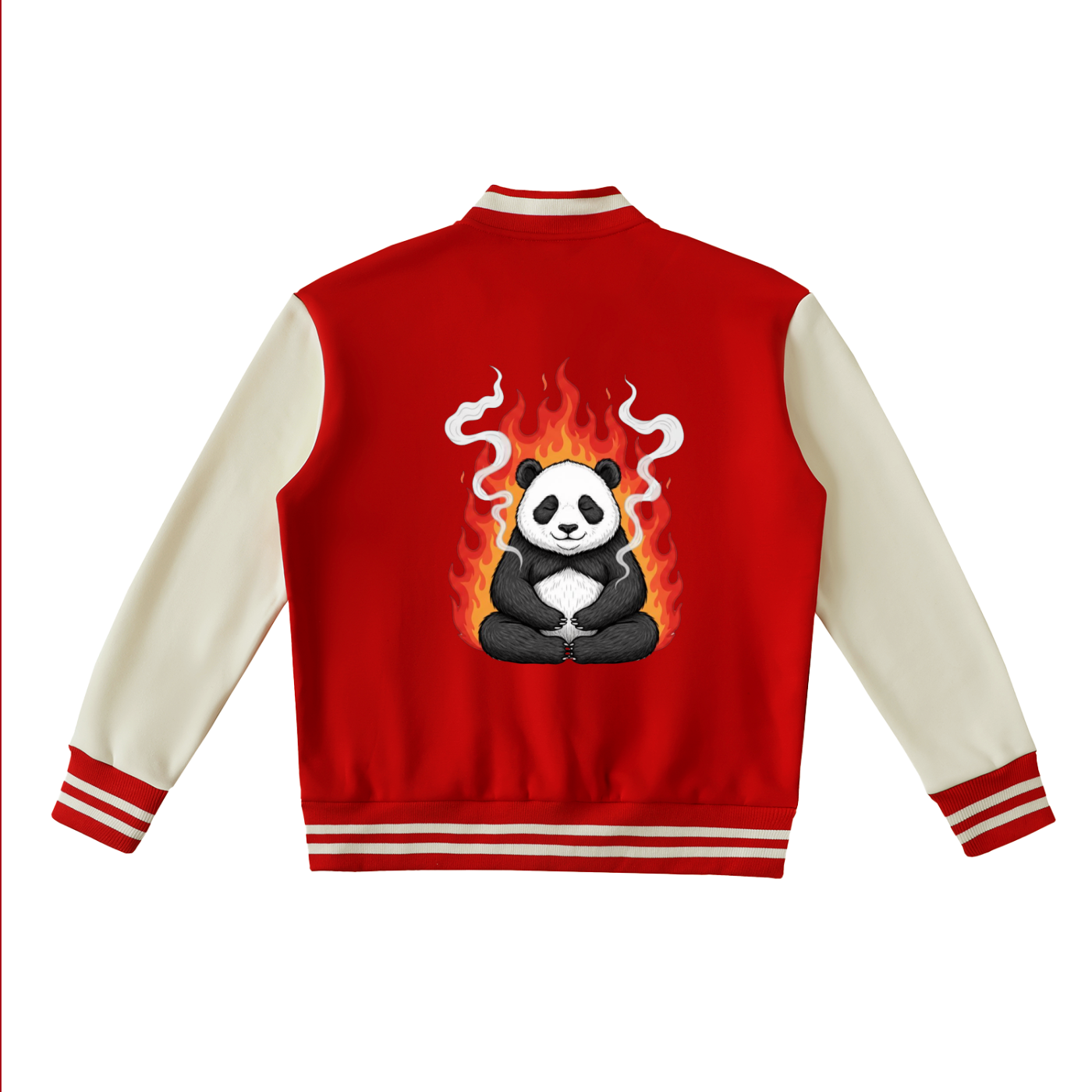 Two-Tone Fleeced Varsity Jacket