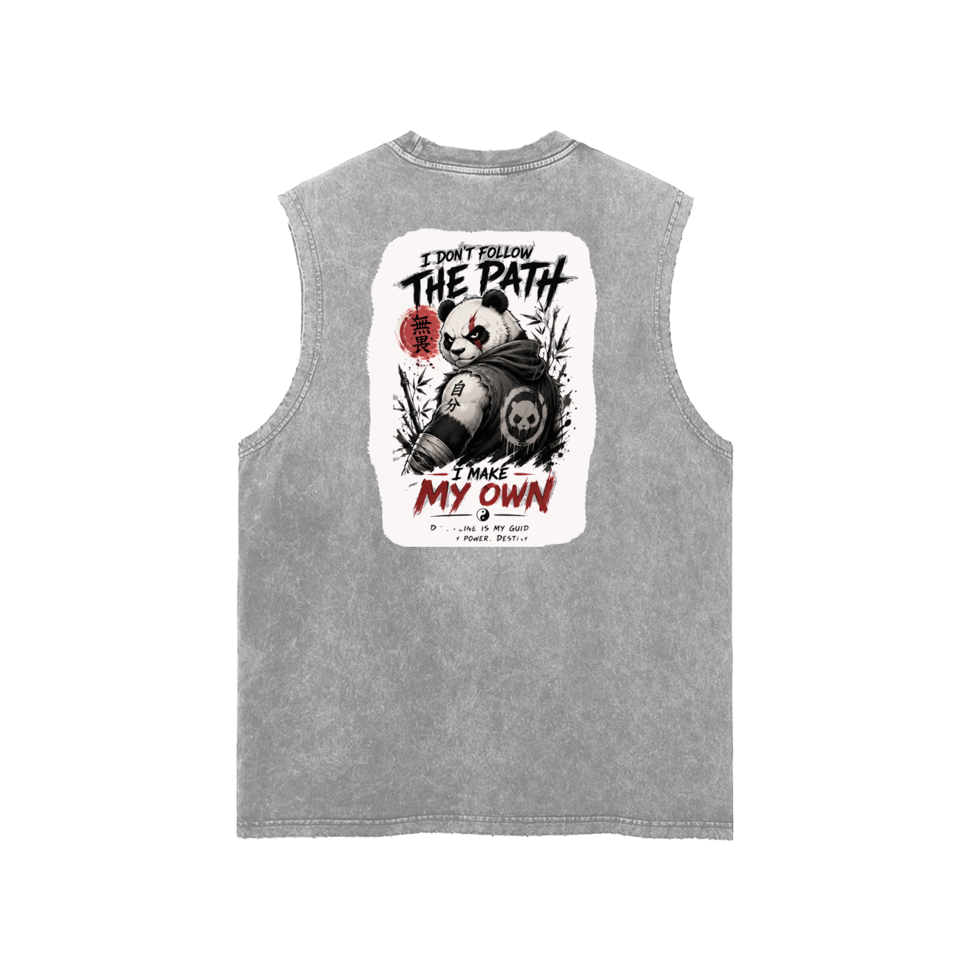 Snow Washed Frayed Hem Tank Top