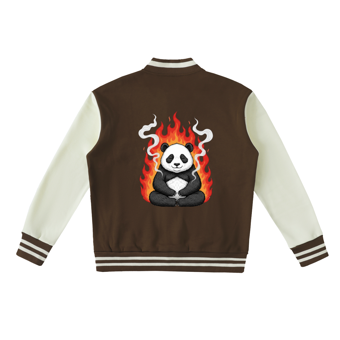 Two-Tone Fleeced Varsity Jacket