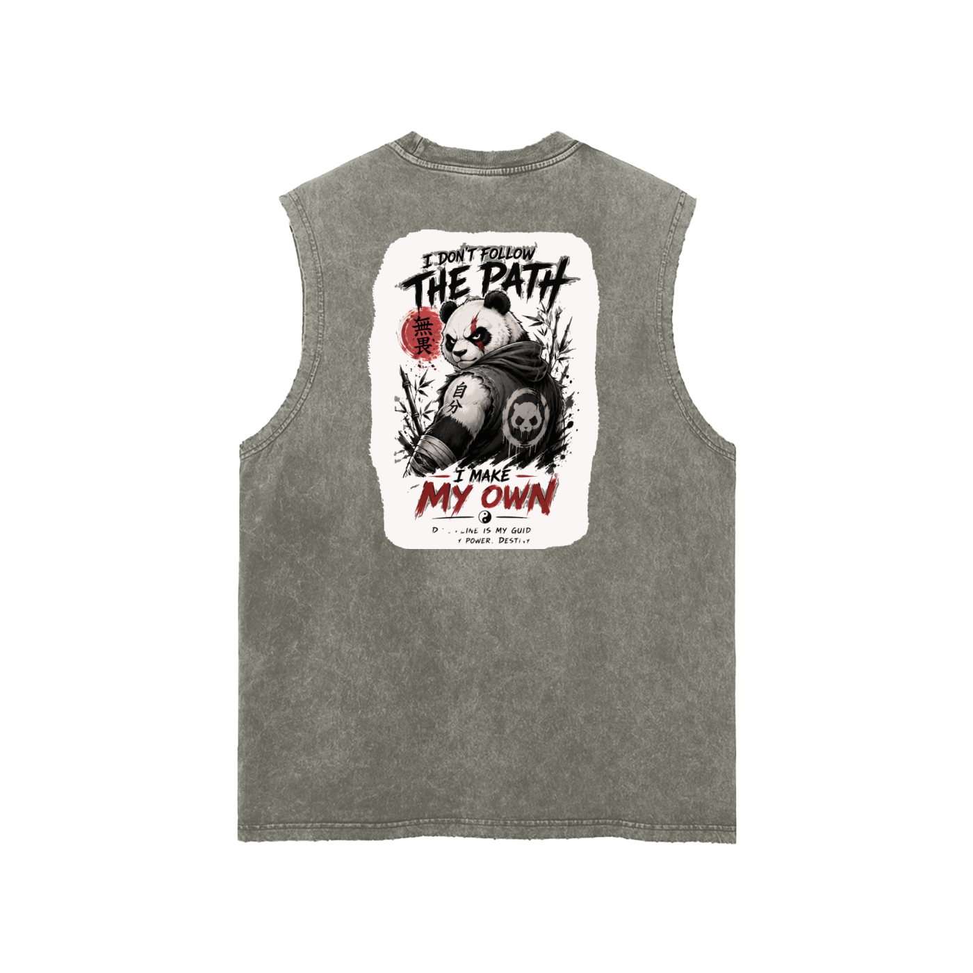 Snow Washed Frayed Hem Tank Top